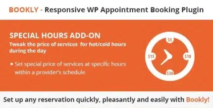 Bookly Special Hours (Add-on)