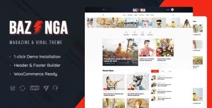Bazinga Theme | Modern Magazine & Viral Blog WordPress Theme Bazinga Theme | Modern Magazine & Viral Blog WordPress Theme