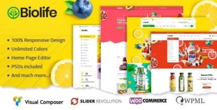 Biolife Theme – Organic Food WordPress Theme ( RTL Supported )