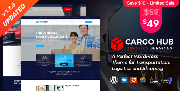 Cargo HUB – Transportation and Logistics WordPress Theme