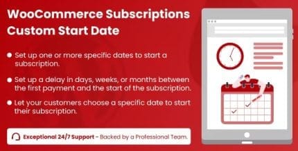 Custom Start Date for WooCommerce Subscriptions