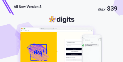 Digits WordPress Mobile Number Signup and Login – Full Bundle
