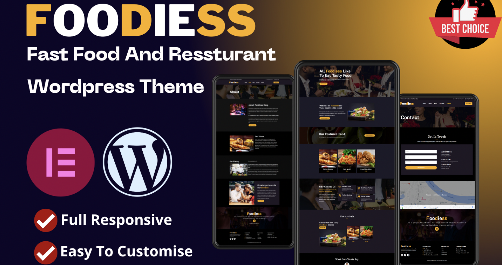 Foodiess Fast Food And Resturant Full Responsive WordPress Theme Foodiess Fast Food And Resturant Full Responsive WordPress Theme