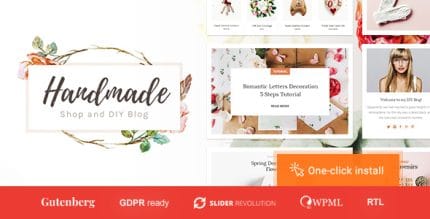 Handmade Shop Theme – Handicraft Blog & Store Creative WordPress Theme Handmade Shop Theme – Handicraft Blog & Store Creative WordPress Theme