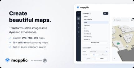 Mapplic – Custom Interactive Map WordPress Plugin