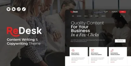 ReDesk – Content Writing & Copywriting WordPress Theme
