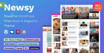 Newsy – Viral News & Magazine WordPress Theme Newsy – Viral News & Magazine WordPress Theme