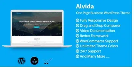 Alvida – One Page Business WordPress Theme