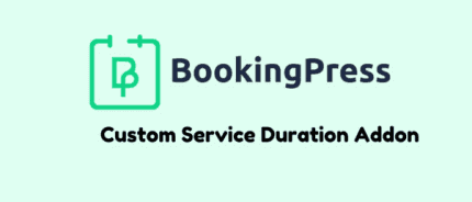 BookingPress Custom Service Duration Addon