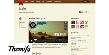 Themify Notes WordPress Theme