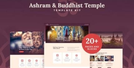 Vihara – Ashram & Oriental Buddhist Temple Elementor Template Kit