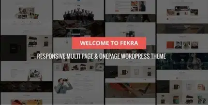 Fekra – Multi PageOne Page WordPress Theme Fekra – Multi PageOne Page WordPress Theme