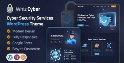 WhizCyber – Cyber Security WordPress Theme
