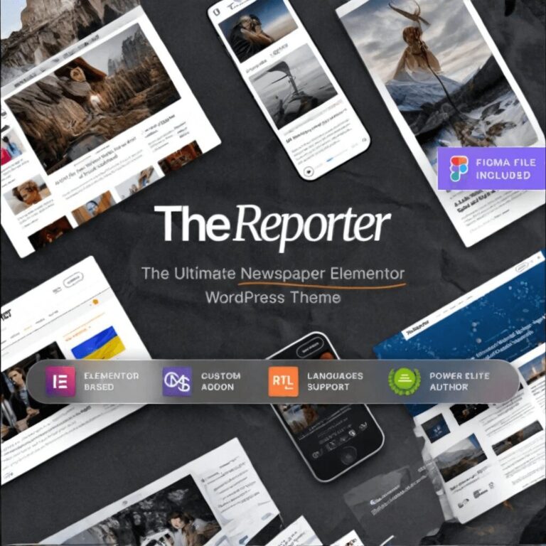 The Reporter – Newspaper Editorial WordPress Theme