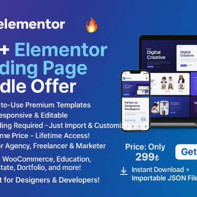 🔥 350+ Elementor Landing Page Bundle Offer 🔥