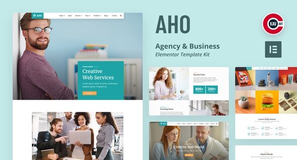 Aho – Agency & Business Elementor Template Kit