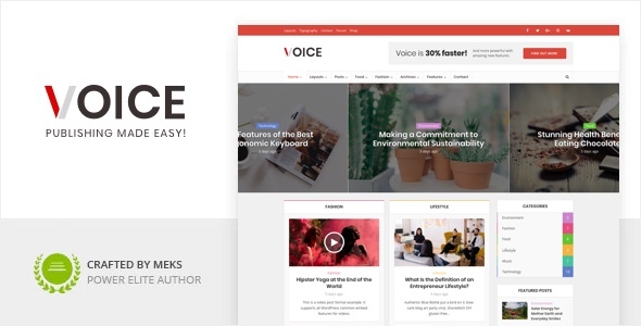 Voice Clean News Magazine WordPress Theme