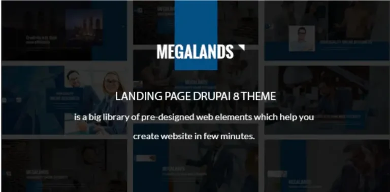 MegaLands – Multipurpose Landing Pages Drupal 8