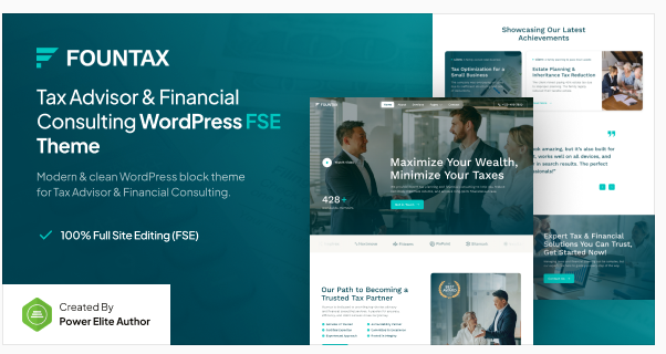 Fountax – Tax Advisor & Financial Consulting FSE WordPress Theme