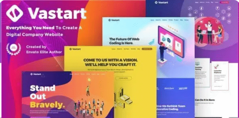 Vastart – Digital Company & Startup WordPress Theme