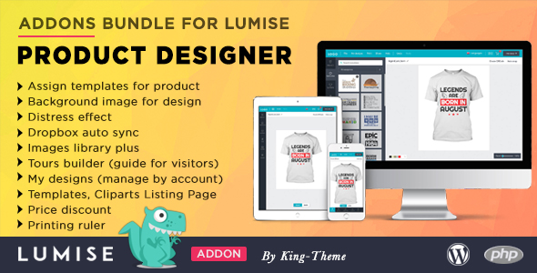 Lumise – Product Designer – Full Bundle +All Addons