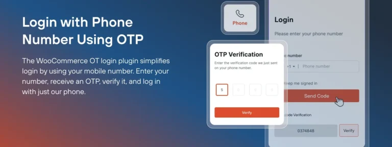 WooCommerce Registration & Login with Mobile Phone Number