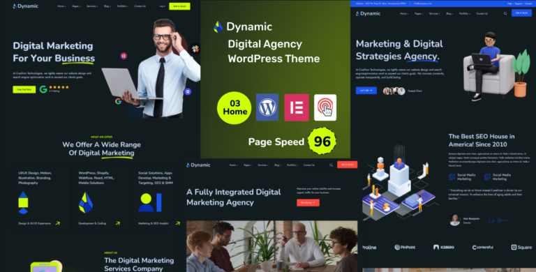 Dynamic – Digital Agency WordPress Theme