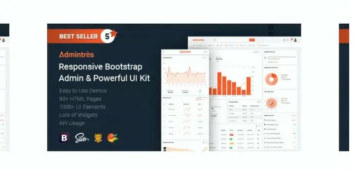 Admintres – Responsive Bootstrap Admin