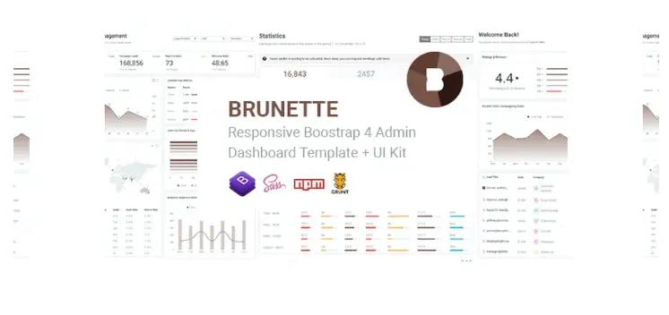 Brunette – Bootstrap 4 Admin & Powerful UI Kit