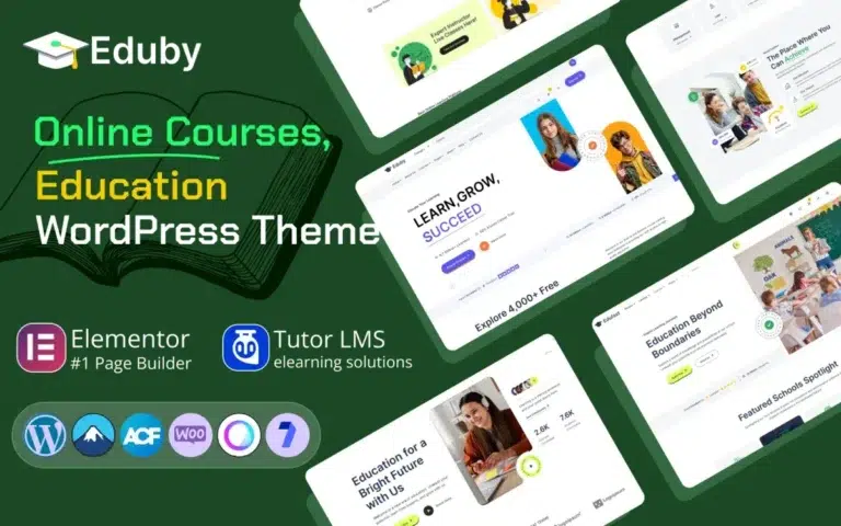 Eduby – Education & Online Course WordPress Theme Courses
