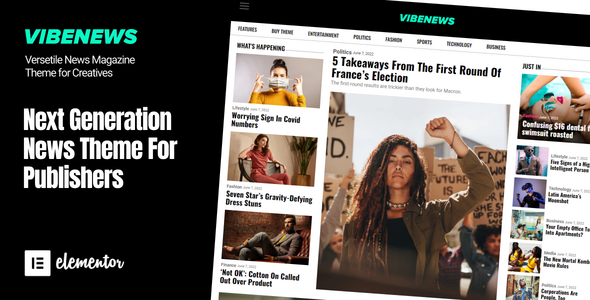 Vibenews – Newspaper & Magazine WordPress Theme Vibenews – Newspaper & Magazine WordPress Theme