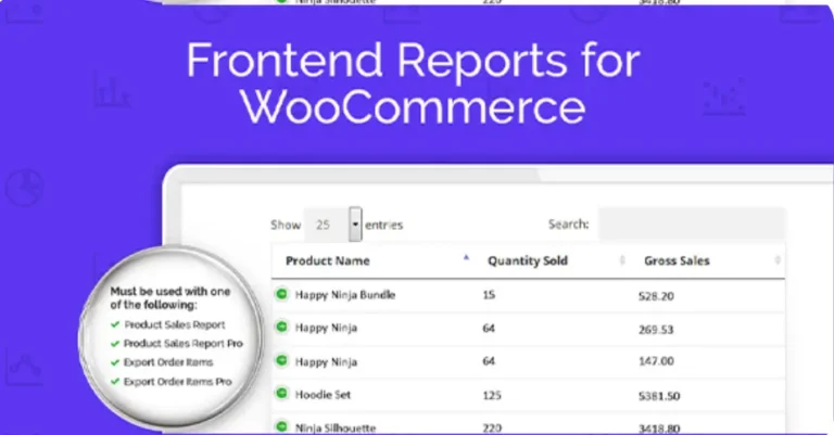 Frontend Reports for WooCommerce
