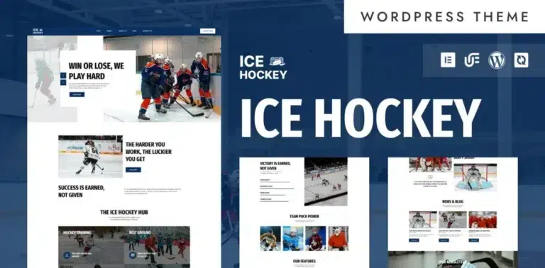 Ice Hockey – Ice Hockey Training & Coaching WordPress Elementor Theme