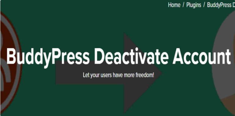 BuddyPress Deactivate Account
