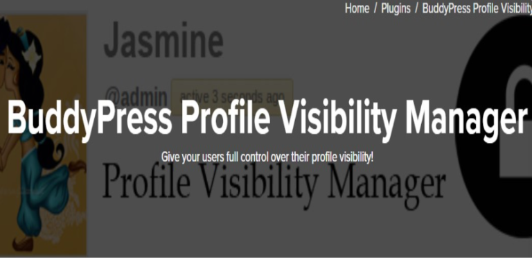 BuddyPress Profile Visibility Manager