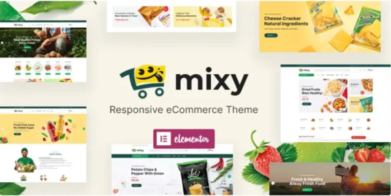 Mixy – Organic Food Store WordPress Theme