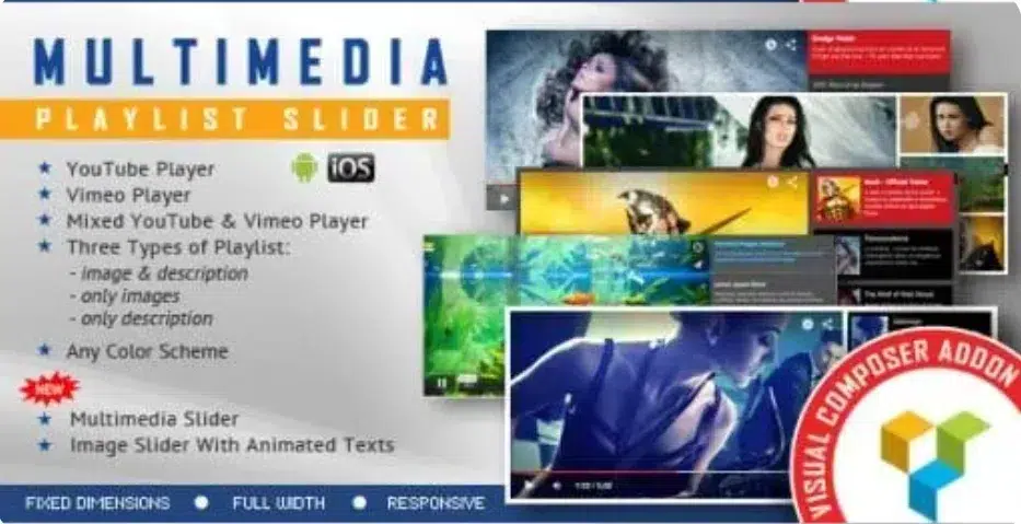 Multimedia Playlist Slider for WPBakery Page Builder Multimedia Playlist Slider for WPBakery Page Builder