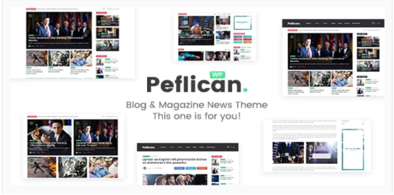 Peflican – A Newspaper and Magazine WordPress Theme