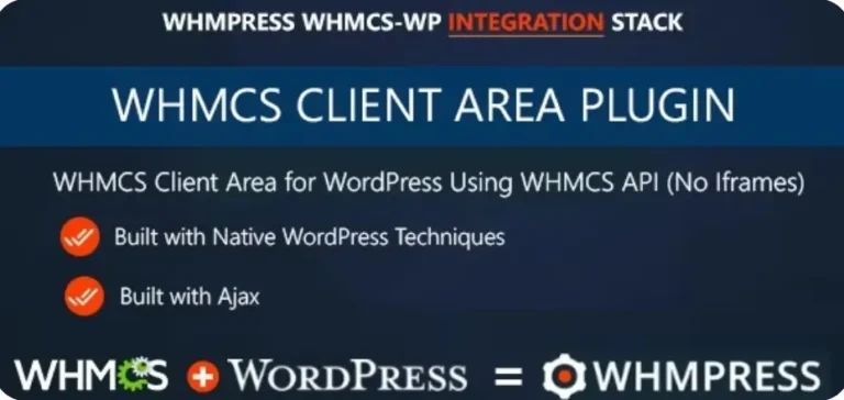 WHMCS Client Area for WordPress