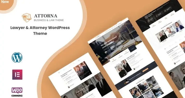 Attorna – Law, Lawyer, and Attorney WordPress Theme