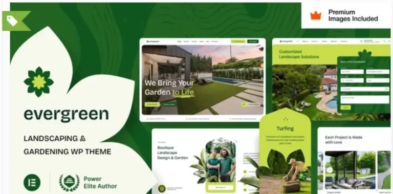 EverGreen – Landscaping Gardening WordPress Theme