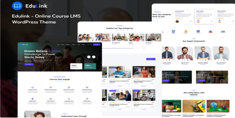 Edulink – Online Course LMS WordPress Theme