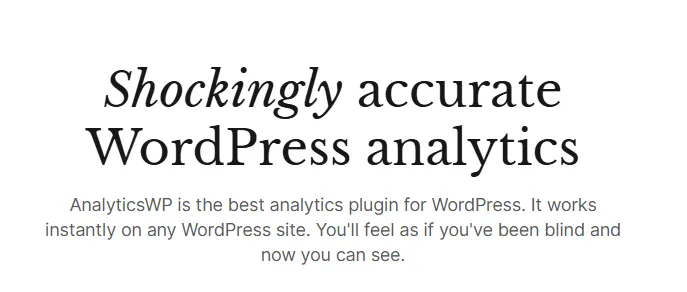 AnalyticsWP – WordPress Analytics Plugin