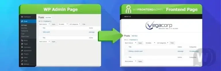 WP Frontend Admin - Create frontend dashboards for WordPress