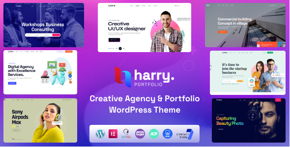 Harry – Creative Agency Portfolio WordPress Theme