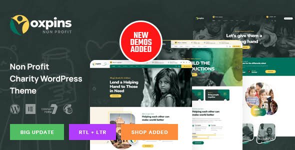Oxpins – Non Profit Charity WordPress Theme Oxpins – Non Profit Charity WordPress Theme