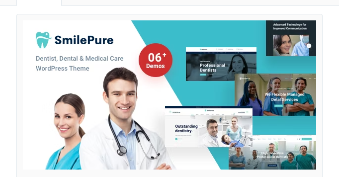SmilePure – Dental & Medical Care WordPress Theme SmilePure – Dental & Medical Care WordPress Theme